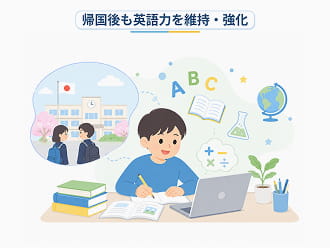 帰国後も英語力を維持・強化したいご家庭のイメージ画像