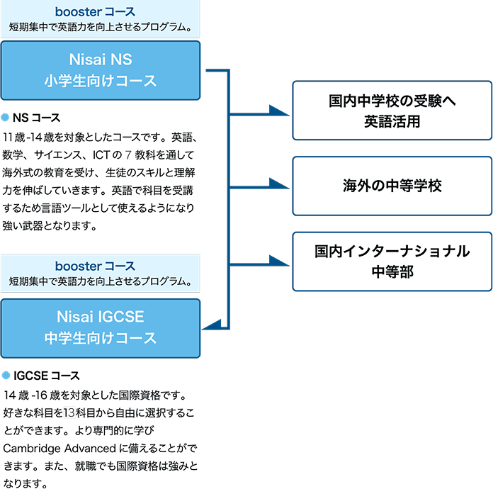 NS小学生向けコース ｜Nisaiケンブリッジインターナショナル