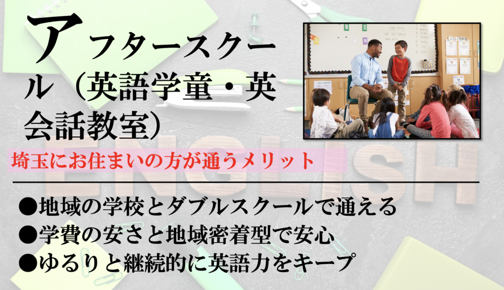 埼玉県のアフタースクール、英会話スクール
