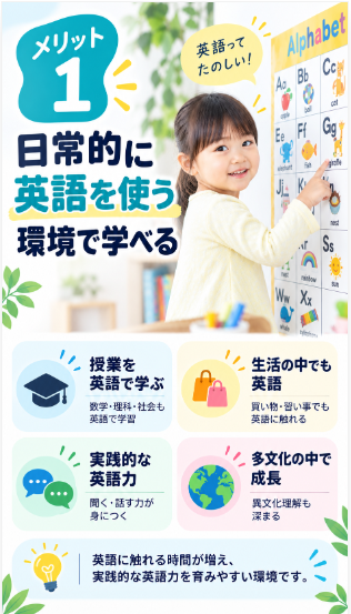メリット1:日常的に英語を使う環境で学べる