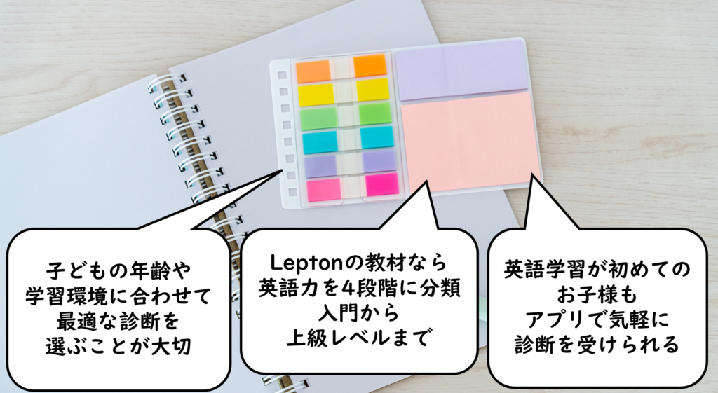 お子様の英語学習環境に合わせた診断と教材選び