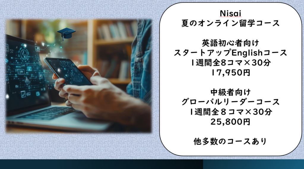 オンラインサマースクールの費用相場(2万~10万円)