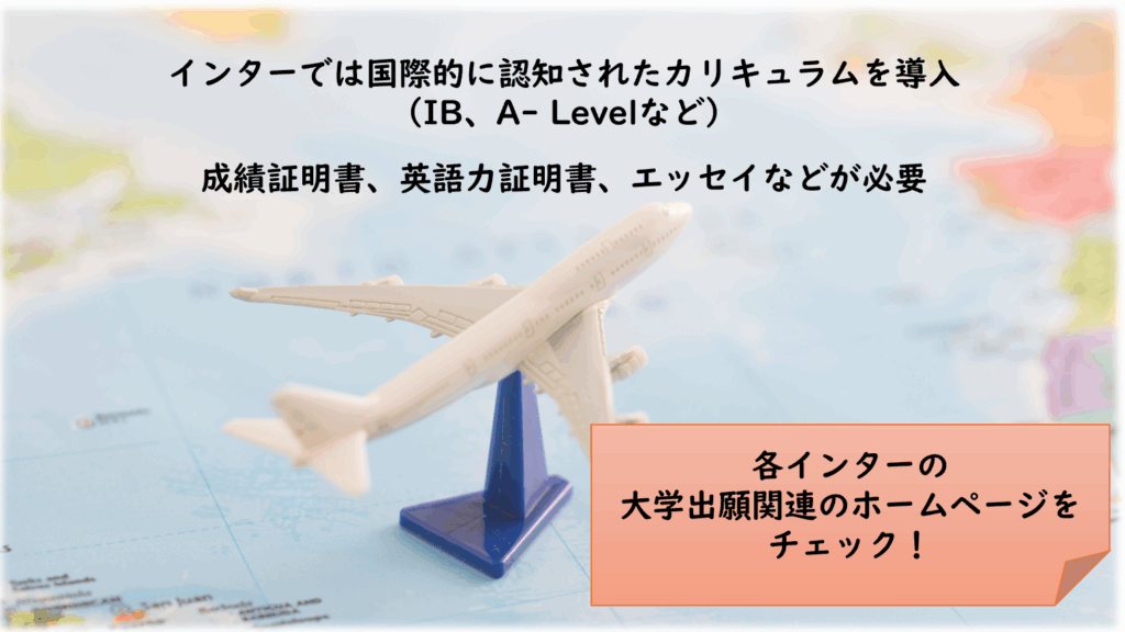 インターから海外大学進学する方法