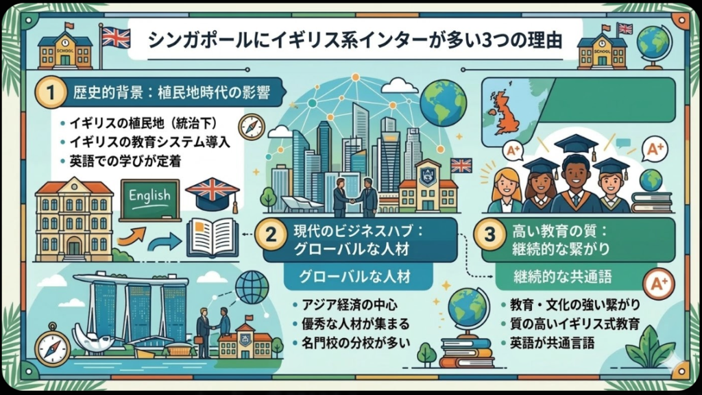 イギリス系インターが多い理由
