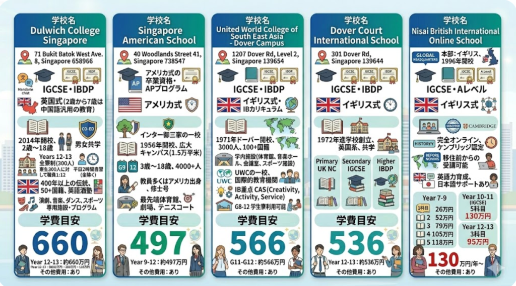 シンガポール中心部のインターおすすめ５選