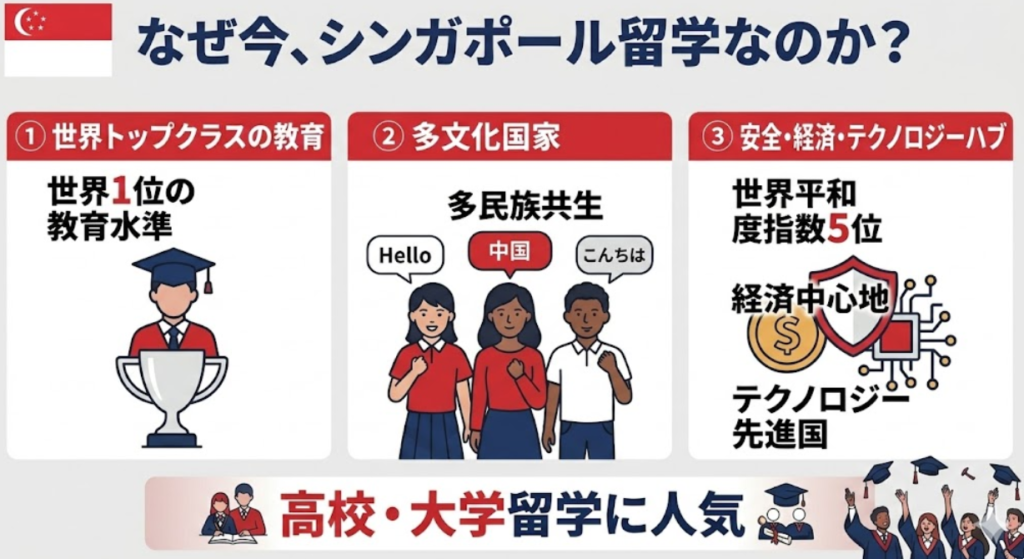 海外留学先としてのシンガポールの魅力：グローバル教育プログラム