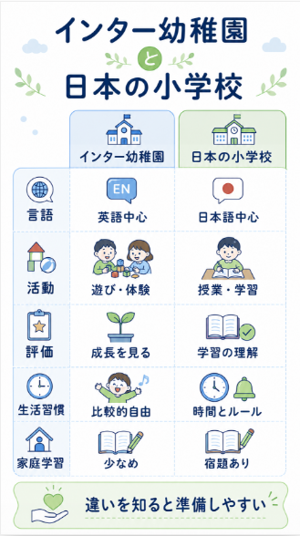 インター幼稚園と日本の小学校では求められる力が違う