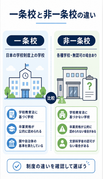 インター継続を選ぶ場合は一条校 非一条校 就学義務を確認する