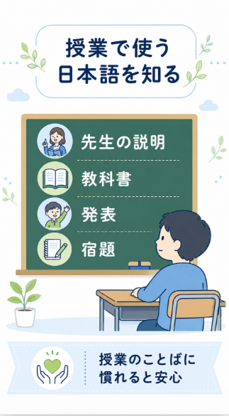 日本語で授業についていけるか不安