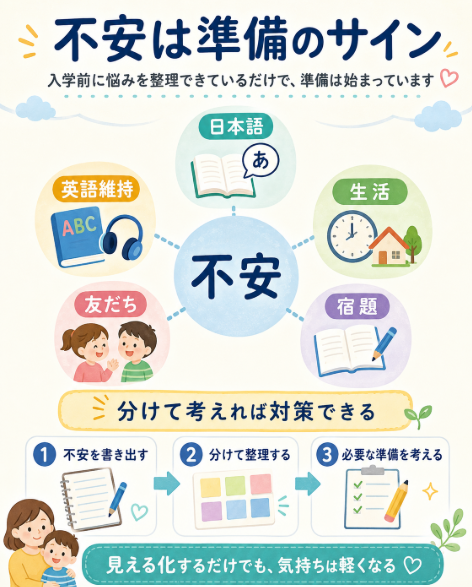 不安になるのは自然なこと 入学前に悩みを整理できているだけで準備は始まっている
