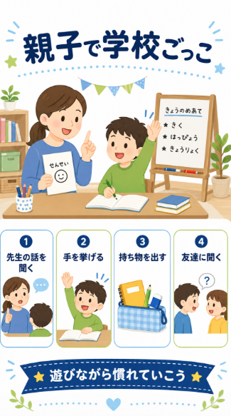 3日目 子どもと学校ごっこをして困りそうな場面を見つける