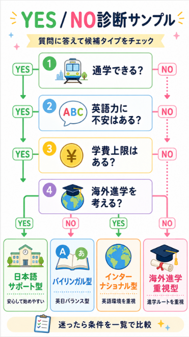 無料チェックリストや診断で候補を絞り込む