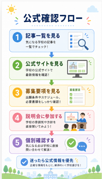 掲載情報の確認時点と最新情報の見方