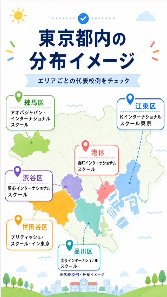 東京都にある代表的なインターナショナルスクール小学校