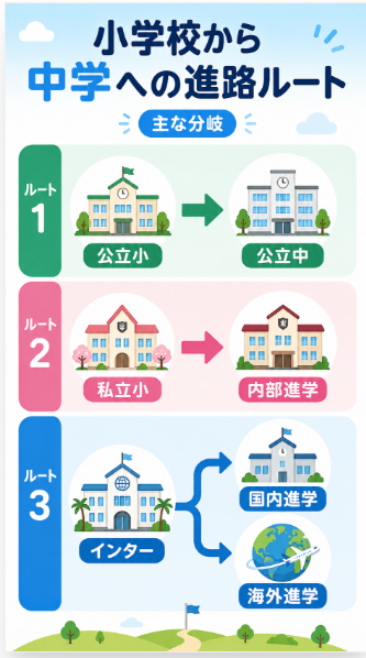 中学以降の進路から逆算して選ぶ