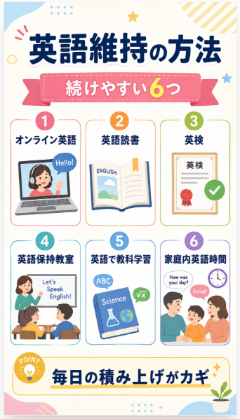 帰国後も英語力を維持する方法