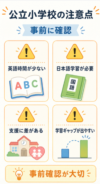 公立小学校へ編入するデメリット
