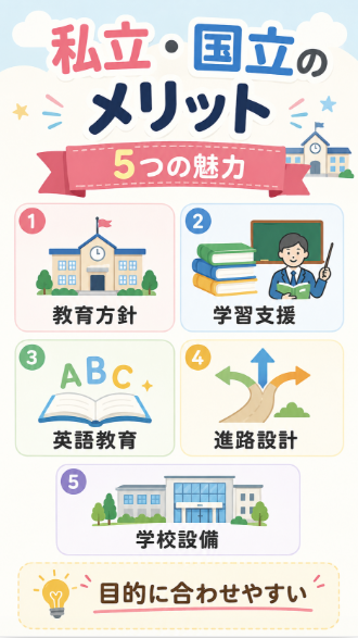 私立小学校や国立小学校へ編入するメリット