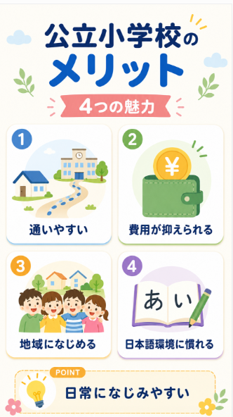 公立小学校へ編入するメリット