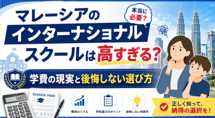 マレーシアのインターナショナルスクールは高すぎる？学費の現実と後悔しない選び方