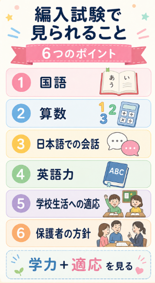 編入試験や面接で確認されやすいポイント