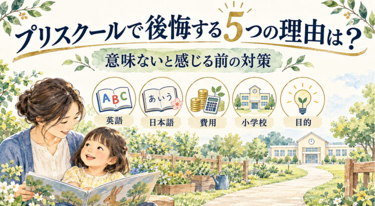 プリスクールで後悔する5つの理由は？意味ないと感じる前の対策