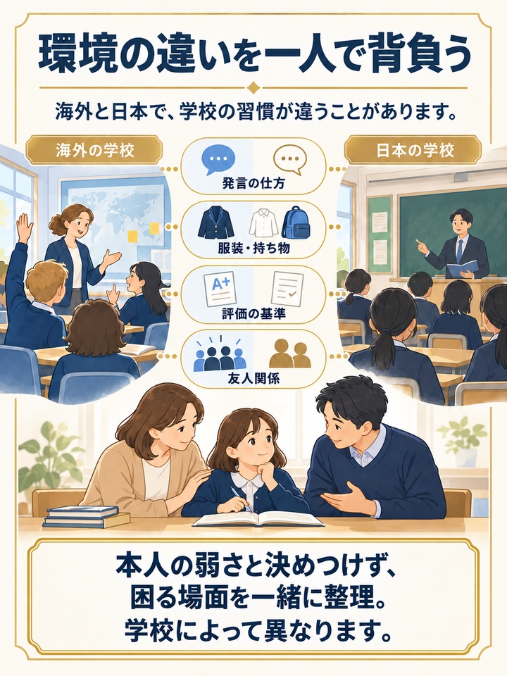 帰国子女の不登校は、本人の弱さではなく環境の違いから起きる