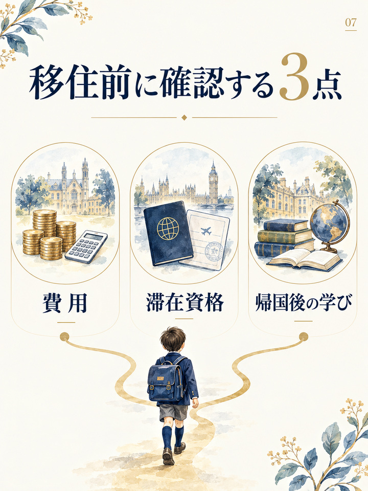 移住を決める前に考えたいのは、費用と滞在資格と、帰国後の学び