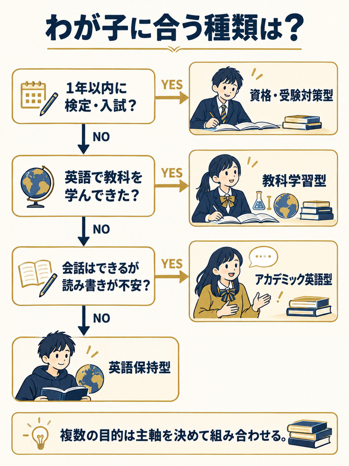 YESとNOで分かる、わが子に合う塾の種類