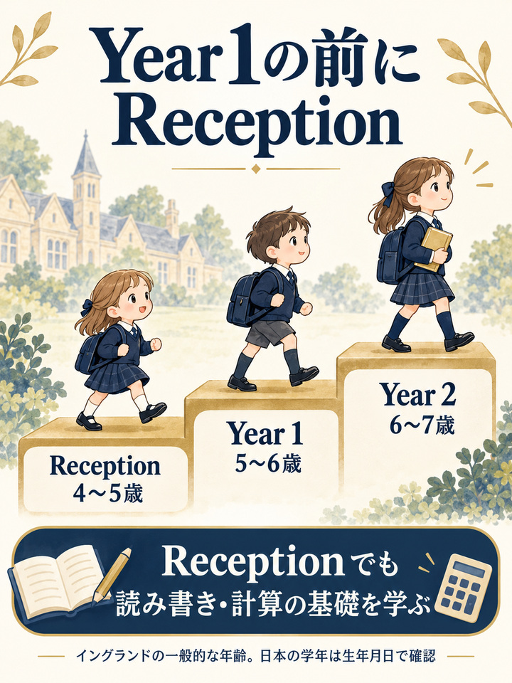 イギリスにはYear 1の前に、Receptionという学年がある