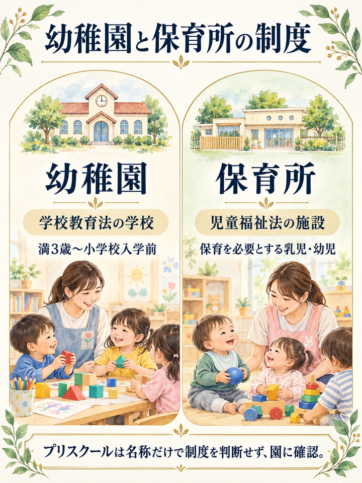 幼稚園が3歳からなのは、学校教育法で決まっているため