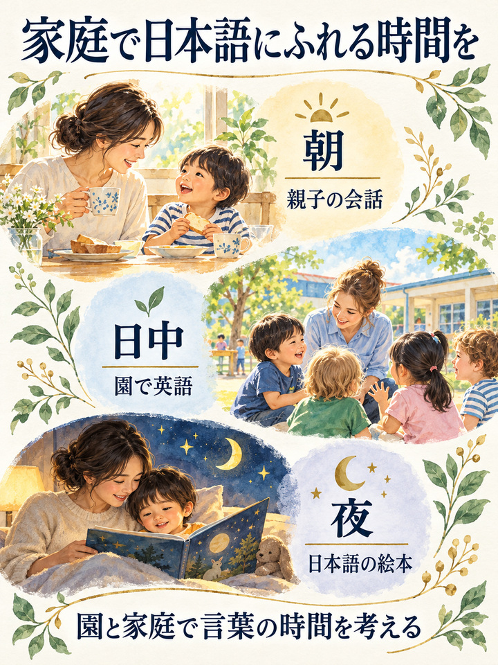 【理由2】 日本語にふれる時間が、短くなる
