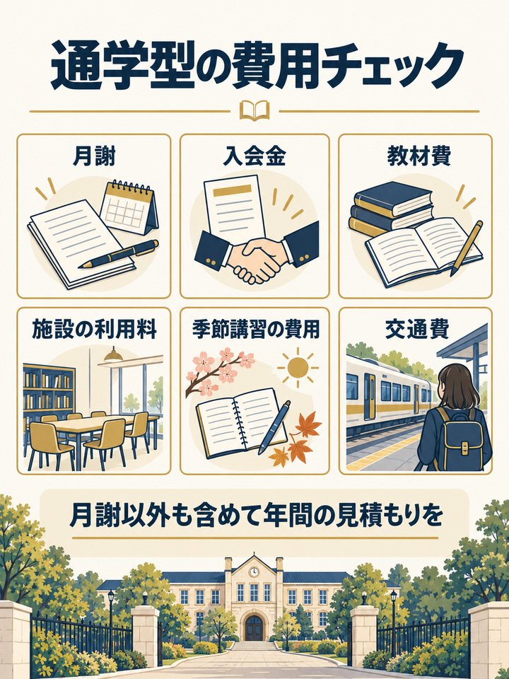 通学型の費用の目安