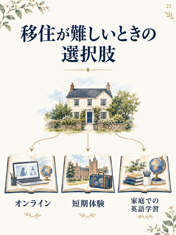 親の仕事や家族の事情で、移住するのが難しい家庭