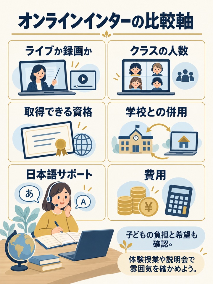 【選択肢7】 英語環境を保ちながら学べるオンラインのインターナショナルスクールを比較する