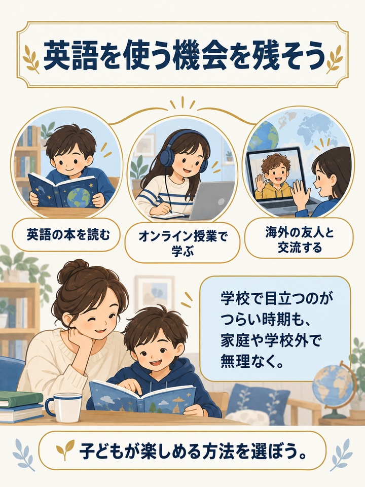 英語を封印して子どもの強みを手放さない